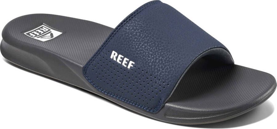 Reef One Slidenavy White Heren Slippers Donkerblauw Wit