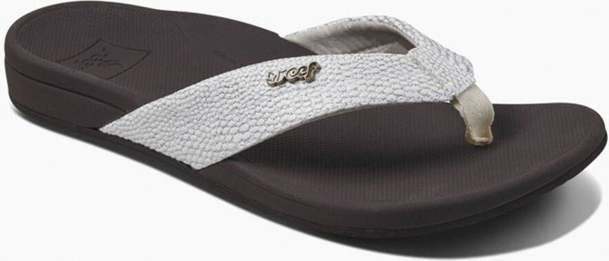 Reef Ortho-Spring Dames Slippers Brown White