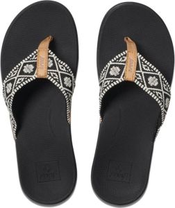 Reef Ortho Woven slippers dames zwart