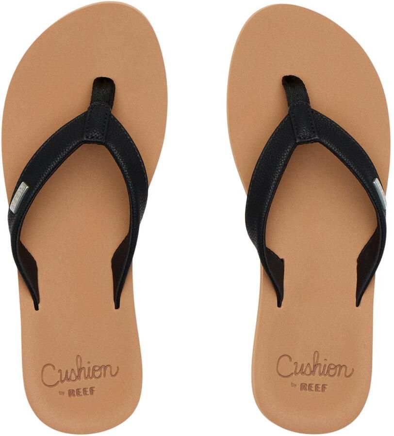 Reef BAJA Zand Dames Slippers Zwart Lichtbruin