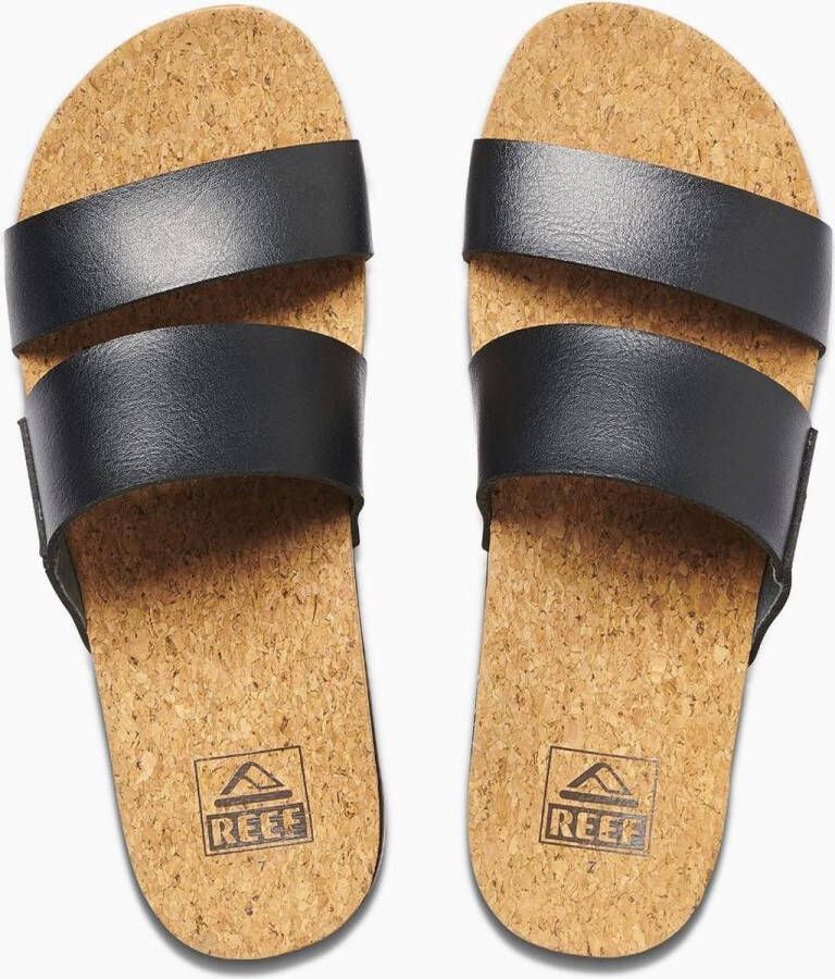 Reef Cushion Bounce Vista Hi plateau slippers zwart