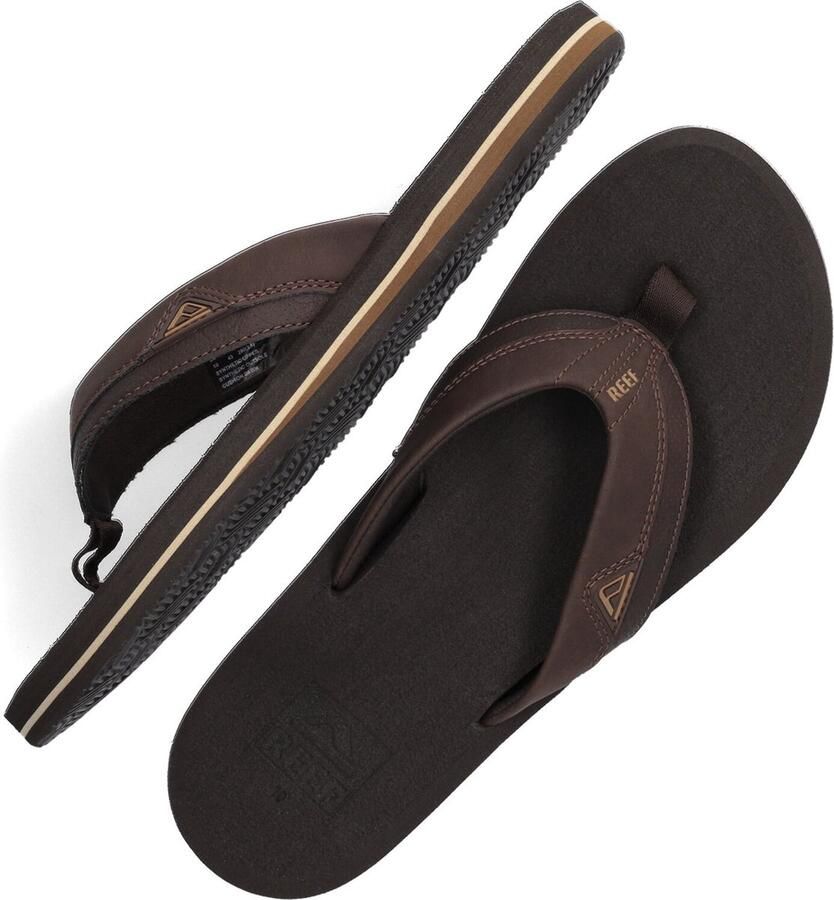 Bruin Tinten Cushion Teenslippers Zomer slippers Heren Bruin - Foto 2