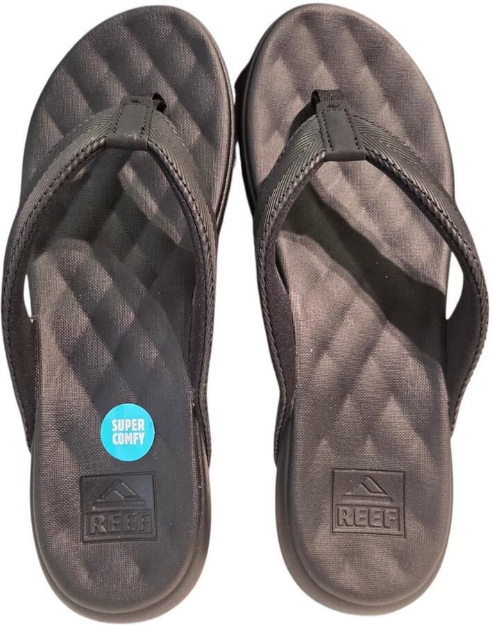 Reef Cushion Melody Black Teenslippers Zwart Synthetisch Dames Zwart