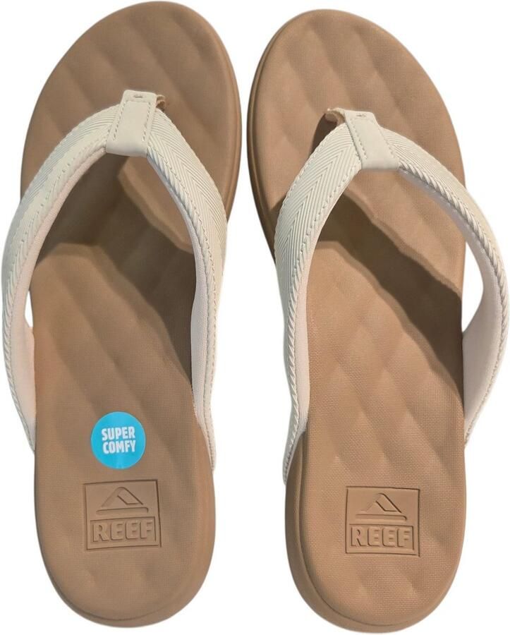 Reef Cushion Melody Sand Teenslippers Wit Synthetisch Dames