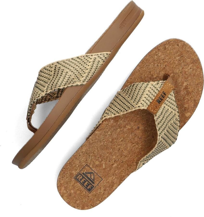 Reef Cushion Strand Teenslippers Zomer slippers Dames Groen - Foto 4