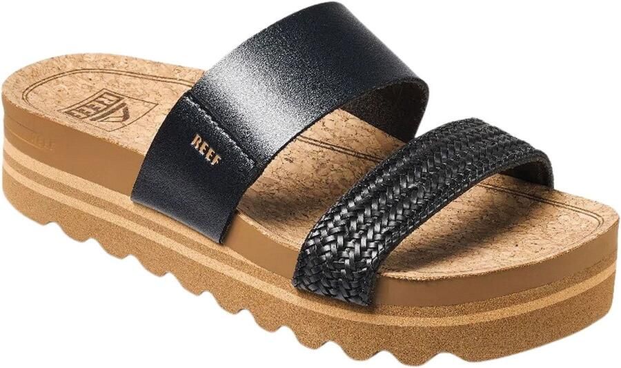 Reef Cushion Vista Hi slippers zwart