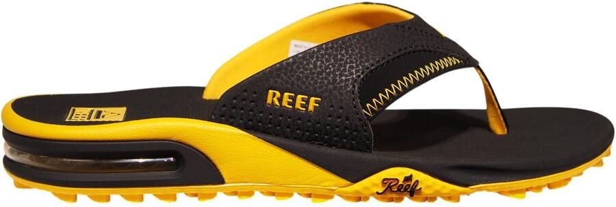 Reef Fanning Pregame heren teenslippers Black Yellow