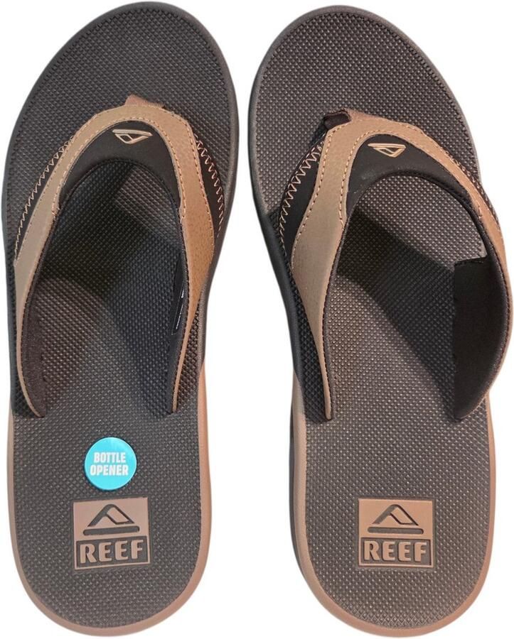 Reef Fanning Zwart Bruin Slippers CI8102 - Foto 3
