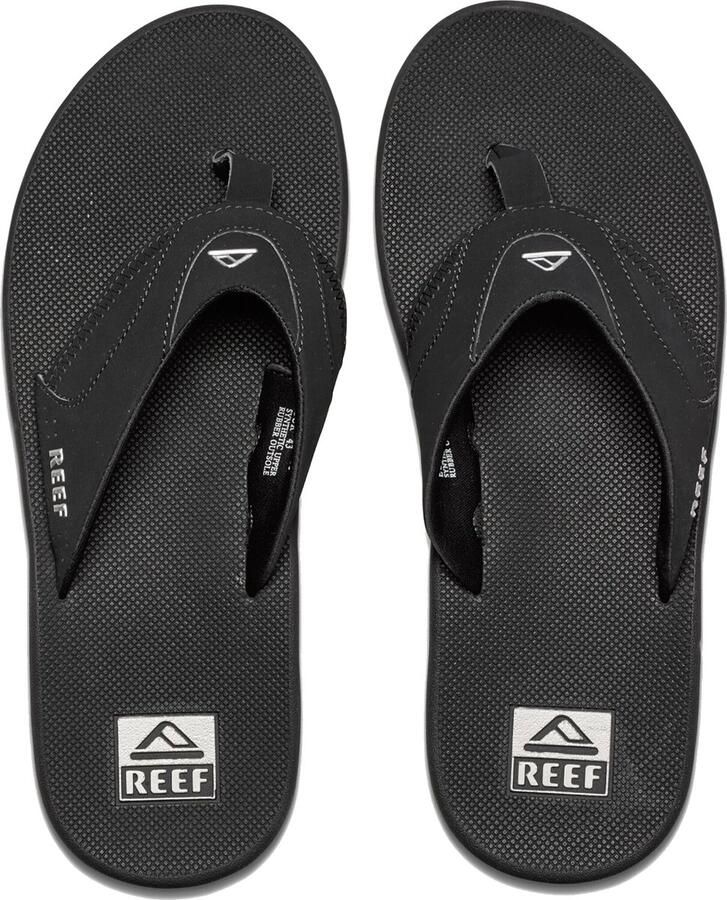 Reef Fanningblack Silver Heren Slippers Zwart Zilver - Foto 2