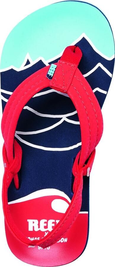 Reef Jonas Claesson Lil Ahi Mountain Wave Jongens Slippers Blauw - Foto 4