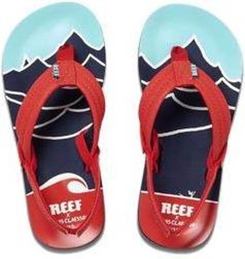 Reef Jonas Claesson Lil Ahi Mountain Wave Jongens Slippers Blauw - Foto 2