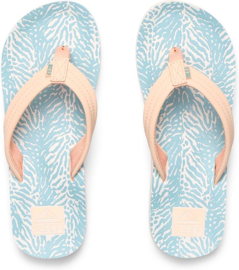 Reef KIDS AHI Meisjes Slippers peach Blauw animal
