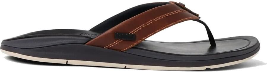 Reef Leather Offshore Heren Teenslippers Cj9055 Kleur Bruin