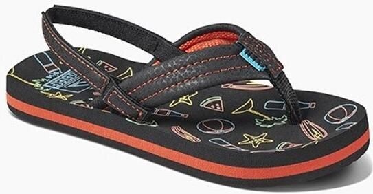 Reef Slipper Little Kids Ahi Glow Neon Beach