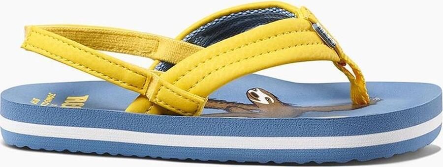 Reef Slippers Jonas Claesson Lil Ahi Surfing Sloth Blauw )