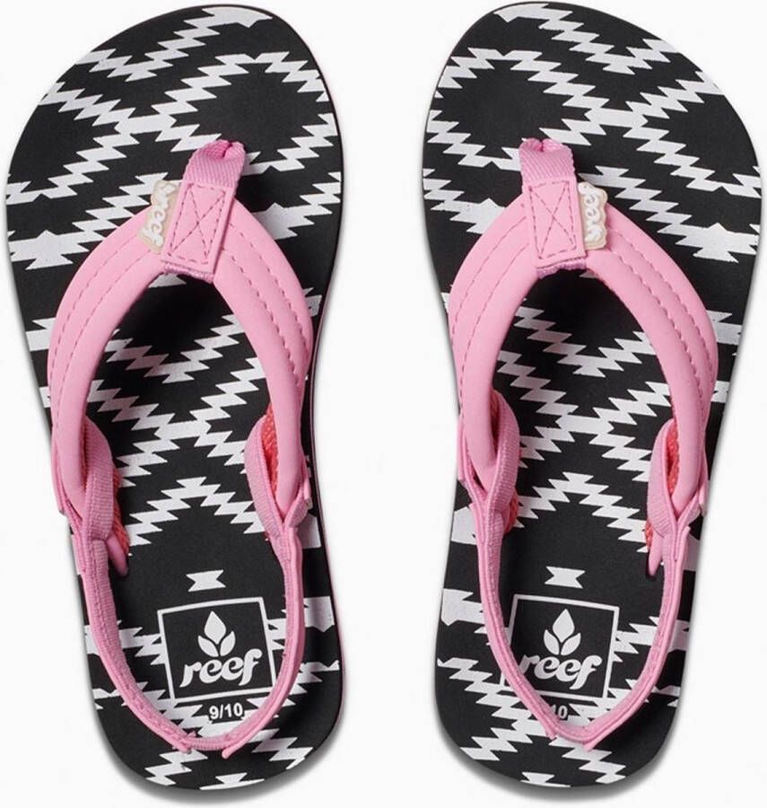 Reef Little Ahi Meisjes Slippers Roze Zwart