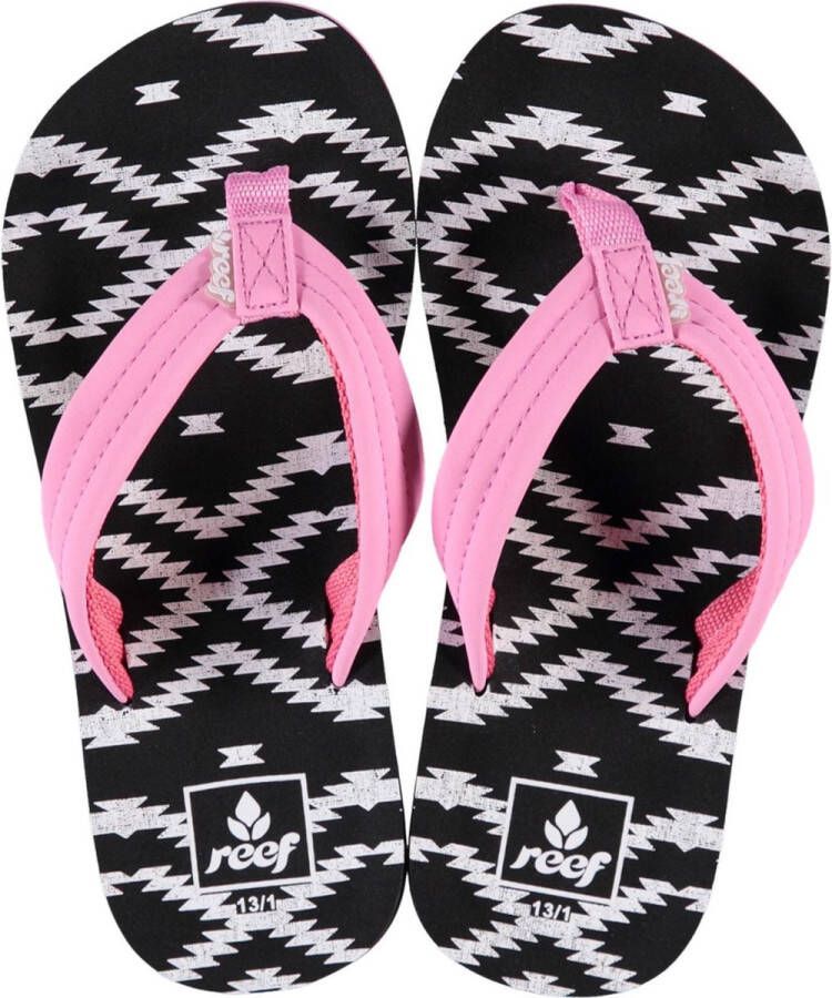Reef Little Ahi Meisjes Slippers Roze Zwart - Foto 3