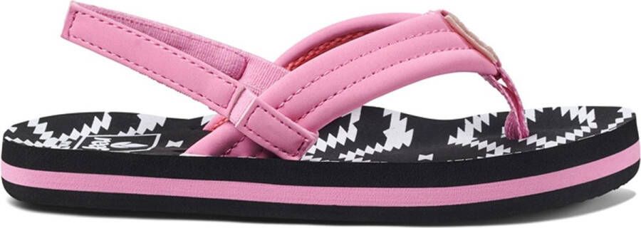 Reef Little Ahi Meisjes Slippers Roze Zwart - Foto 10