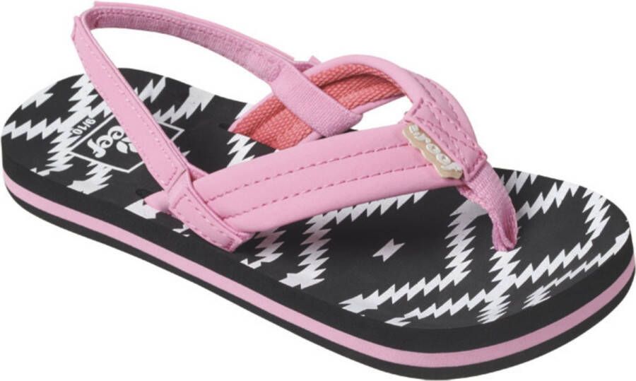 Reef Little Ahi Meisjes Slippers Roze Zwart - Foto 5