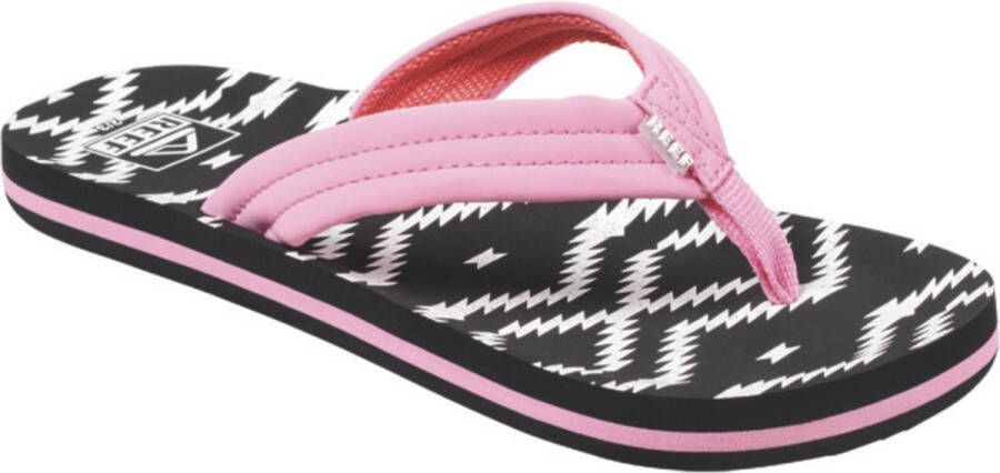 Reef Little Ahi Meisjes Slippers Roze Zwart - Foto 7