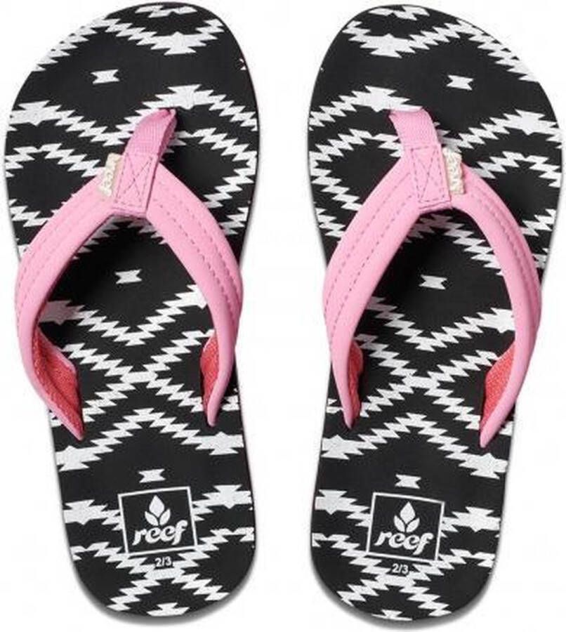 Reef Little Ahi Meisjes Slippers Roze Zwart - Foto 2