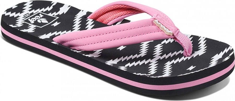 Reef Little Ahi Meisjes Slippers Roze Zwart - Foto 9