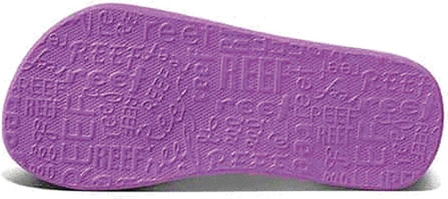 Reef Kids Ahi Hearts teenslippers met hielbandje lila - Foto 3