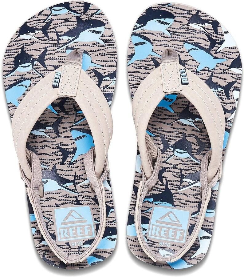 Reef Slipper Little Ahi Tan Sharks - Foto 2