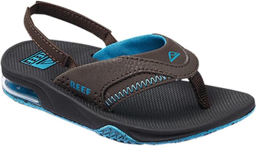 Reef Sandaal Kids Little Fanning Black Brown Blue