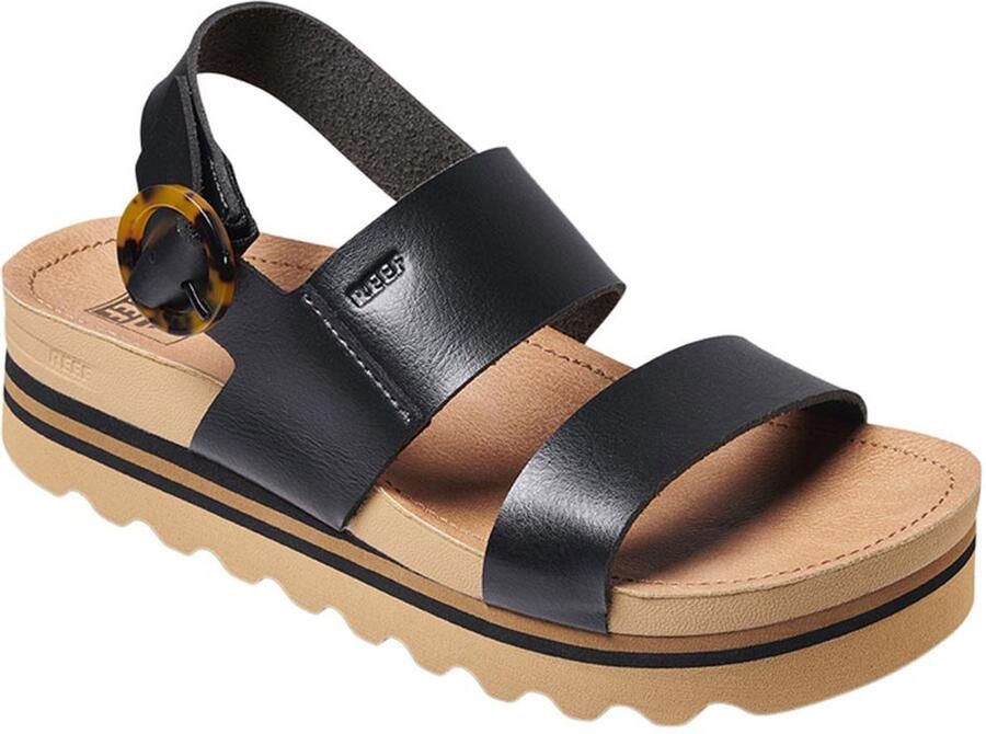 Reef Sandaal Women Vista Hi Buckle Black Tan - Foto 2