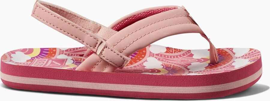 Reef Kids Ahi Unisex Slippers Rainbows And Clouds - Foto 7