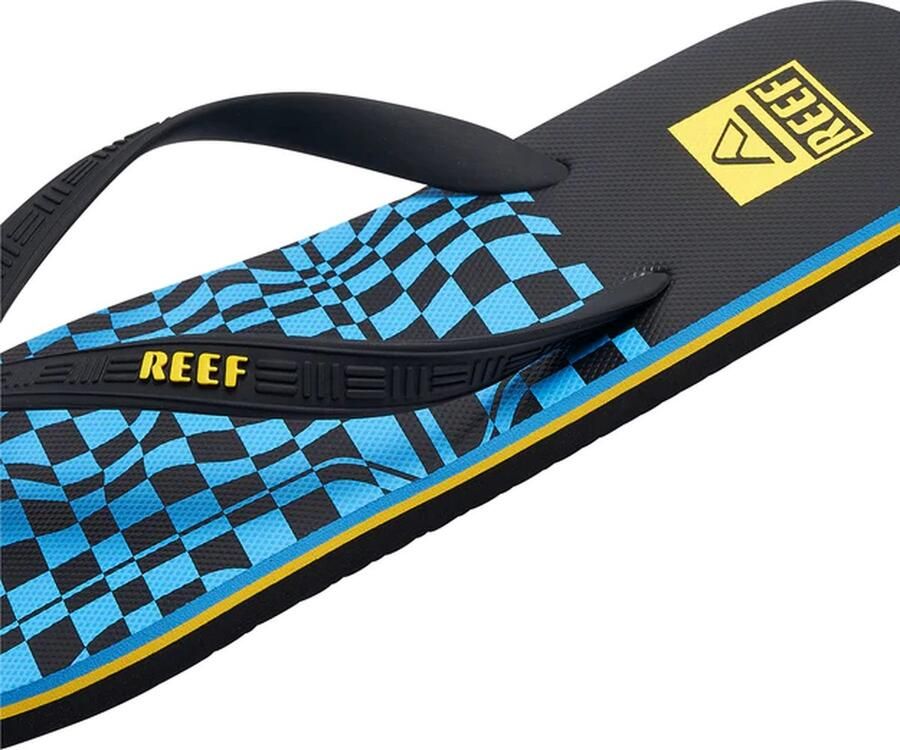 Reef Teenslippers model Switchfoot Print Blauw Zwart - Foto 2