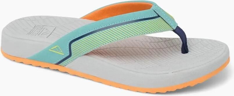 Reef Teenslipper Windswell Junior Grijs Groen Oranje