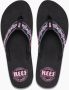 Reef Sandy Hi Dames Slippers Zwart - Thumbnail 1