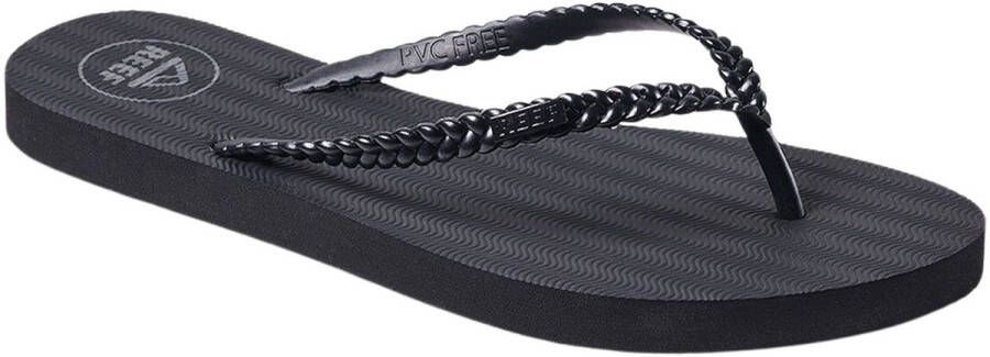 Reef Seaside Twist black Dames Slippers Zwart