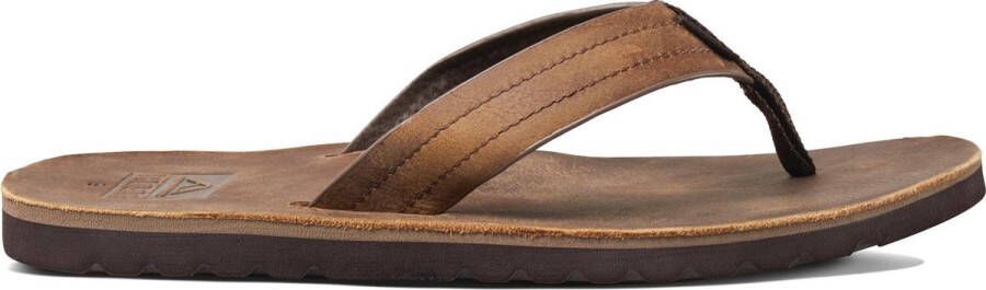 Reef J-Bay III leren teenslippers cognac - Foto 5