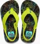 Reef Kids Ahi teenslippers met hielbandje limegeel Textiel 21 - Thumbnail 1