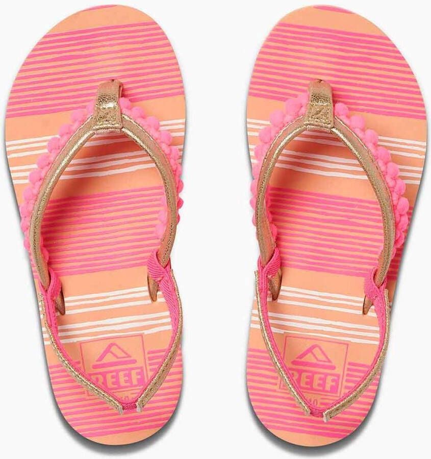 Reef Kids Little Pom Roze Slippers