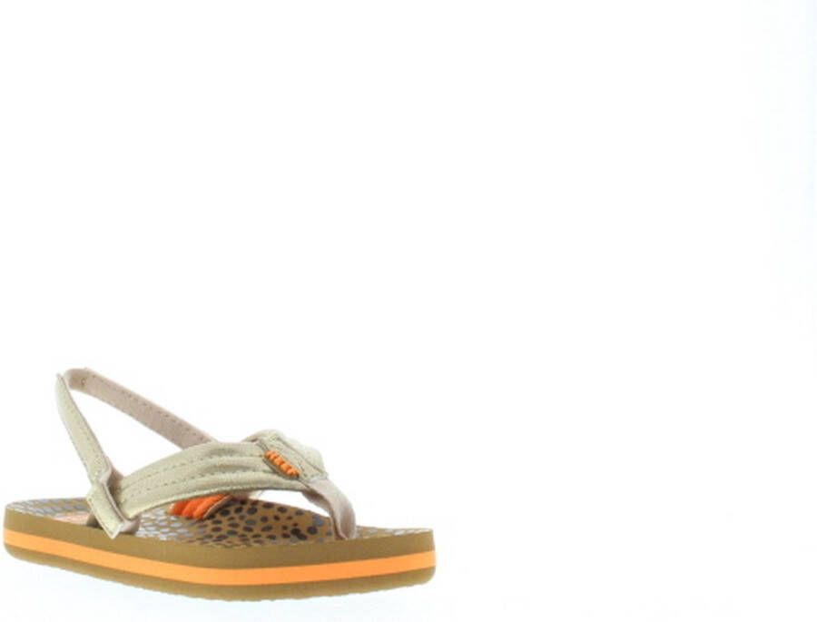 Reef Kids Ahi Wild teenslippers met hielbandje bruin goud Meisjes EVA 24 - Foto 4