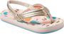 Reef Little Ahi teenslippers met hielbandje goud Meisjes Rubber 24 - Thumbnail 2