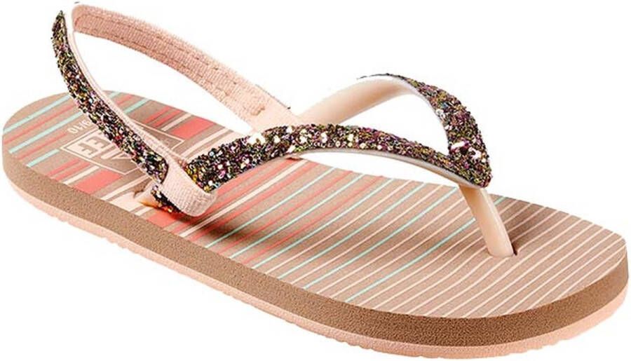 Reef teenslippers met hielbandje roze met glitters Rubber 23-24 - Foto 2
