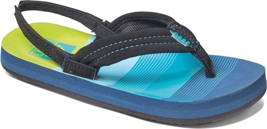 Reef Kid's Little Ahi Sandalen maat 12K zwart blauw