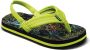 Reef Kids Ahi teenslippers met hielbandje limegeel Textiel 21 - Thumbnail 3