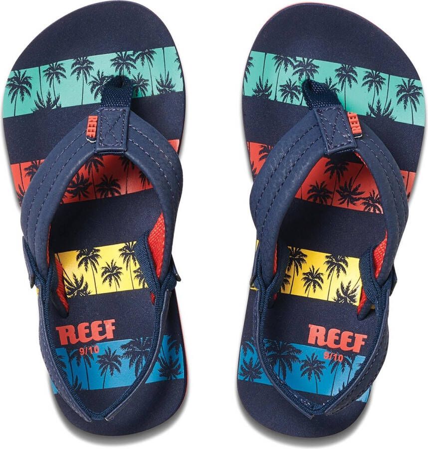 Reef Slippers Unisex blauw rood geel
