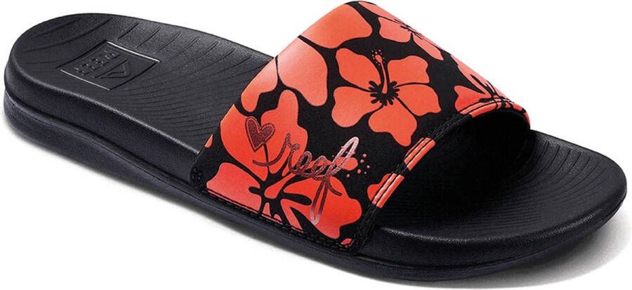 Reef Heren Slippers One Slide Hibiscus Red