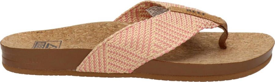 Reef Cushion Strand Teenslippers Zomer slippers Dames Roze