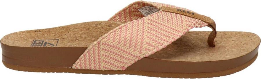 Reef Cushion Strand Teenslippers Zomer slippers Dames Roze