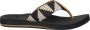 Reef Spring Woven Teenslippers Zomer slippers Dames Zwart - Thumbnail 3