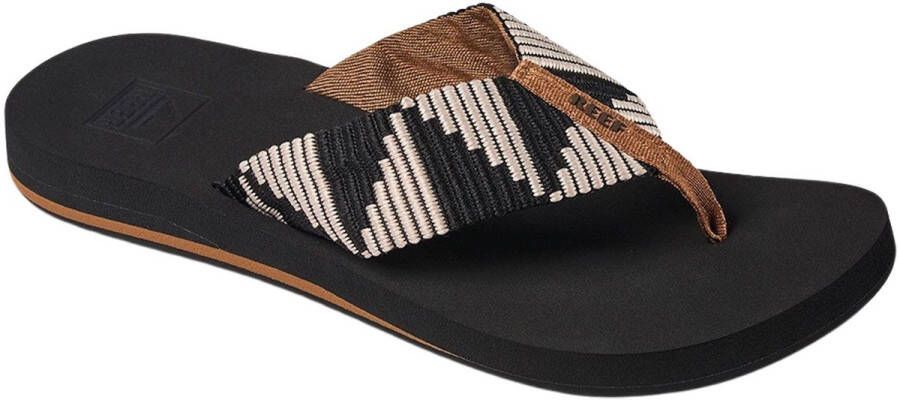 Reef Spring Wovenpebble Dames Slippers Zwart Bruin