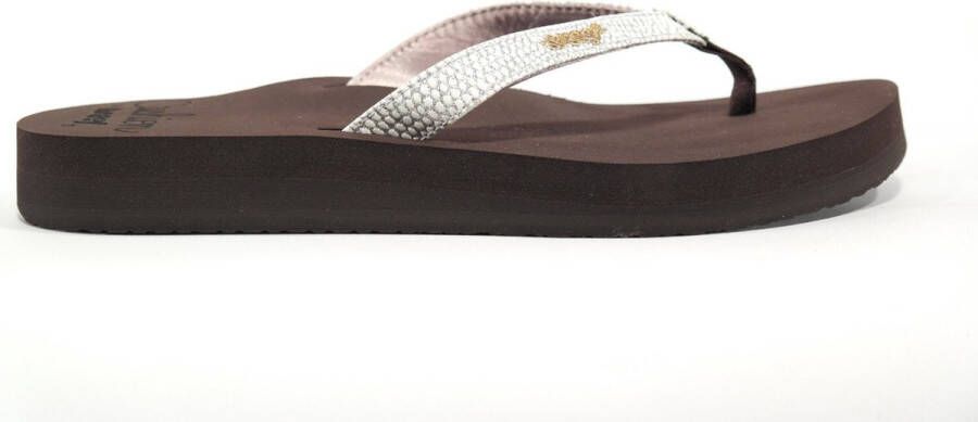 Reef Star Cushion Sassy Dames Slippers Brown White
